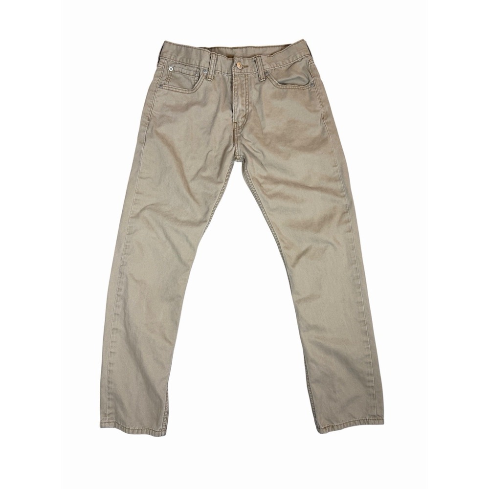Levi's 508 Regular Taper Jeans Khaki Tan Mens 30x30 (fits 30x29) Casual Pants